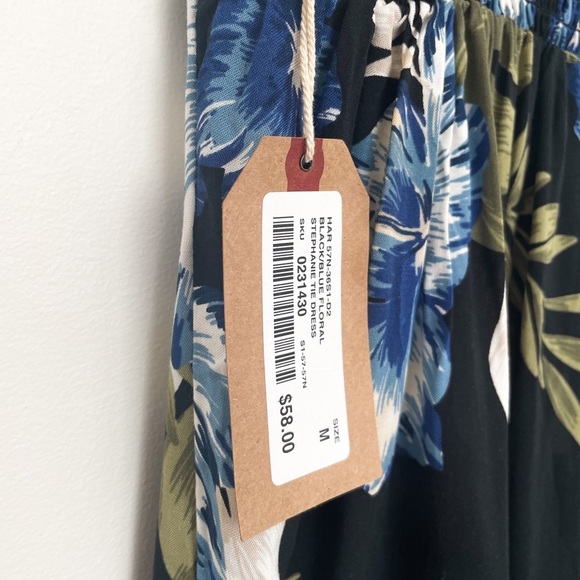 NWT HARLOW Black/Blue Floral Sundress - Picture 5 of 15